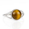 Tiger eye silver ring