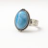 Larimar silver ring