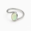 Opal silver ring