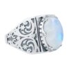 This is an ornate sterling silver ring