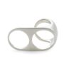 Plain two finger silver ring
