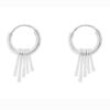Beautiful silver plain earring