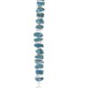Rough Aquamarine Stone Silver Bracelet
