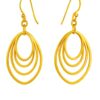4 Lumi loop drop earrings