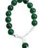 Silver Bracelet With Zade Stone